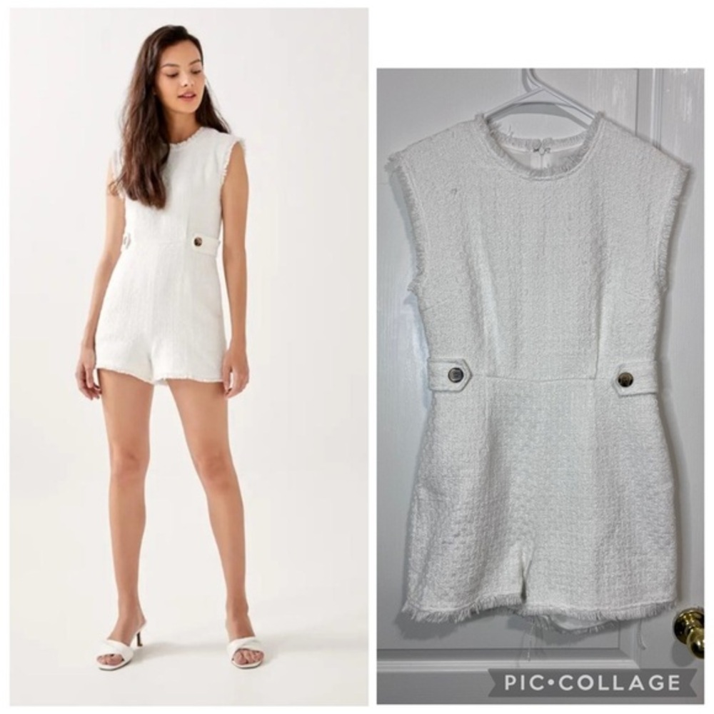 Love Bonito Alene Textured Romper size M